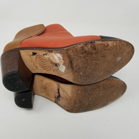 Wolverine by Samantha Pleet Leather Booties Color Blocking Soft Women's Size 6 - Picture 4 of 12